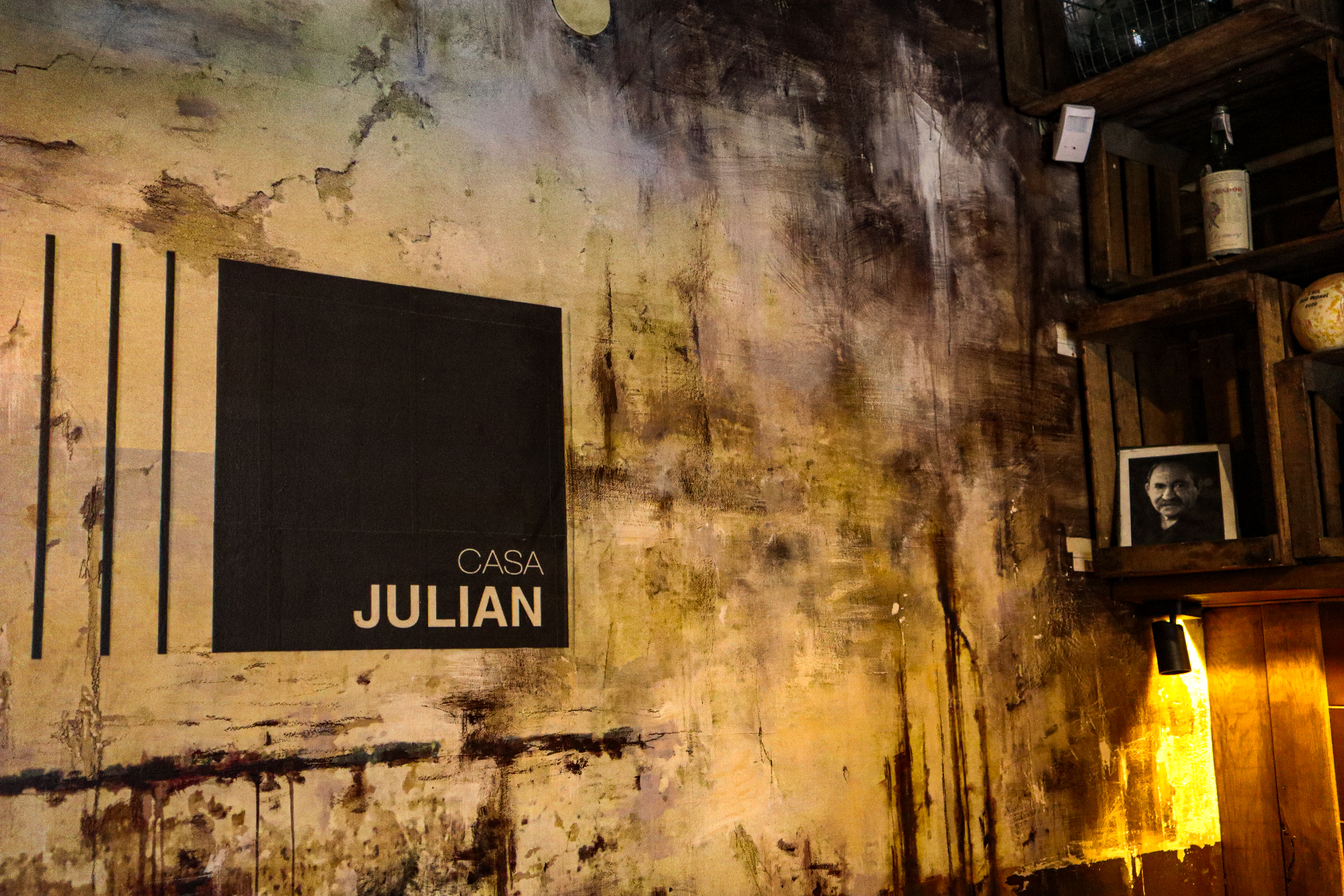 Casa Julian interior signage